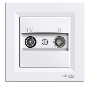 Розетка TV-R оконечная (1 dB) белый ASFORA Schneider Electric